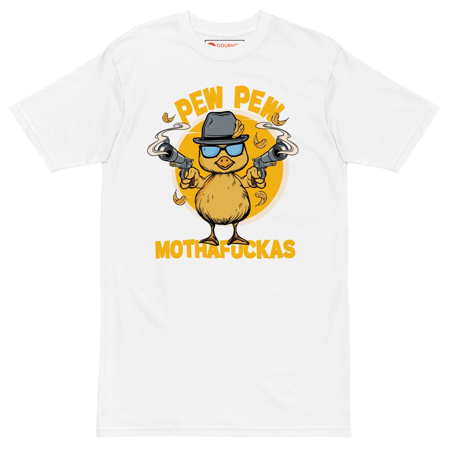Pew Pew T-shirt full view - funny Boston Mothafuckas
