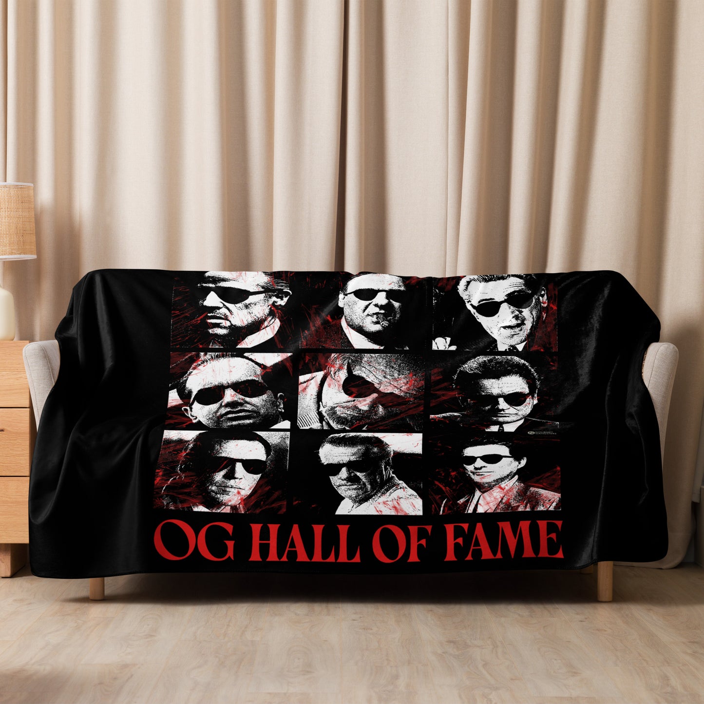 OG Hall of Fame Movie sherpa blanket - Italian mob boss