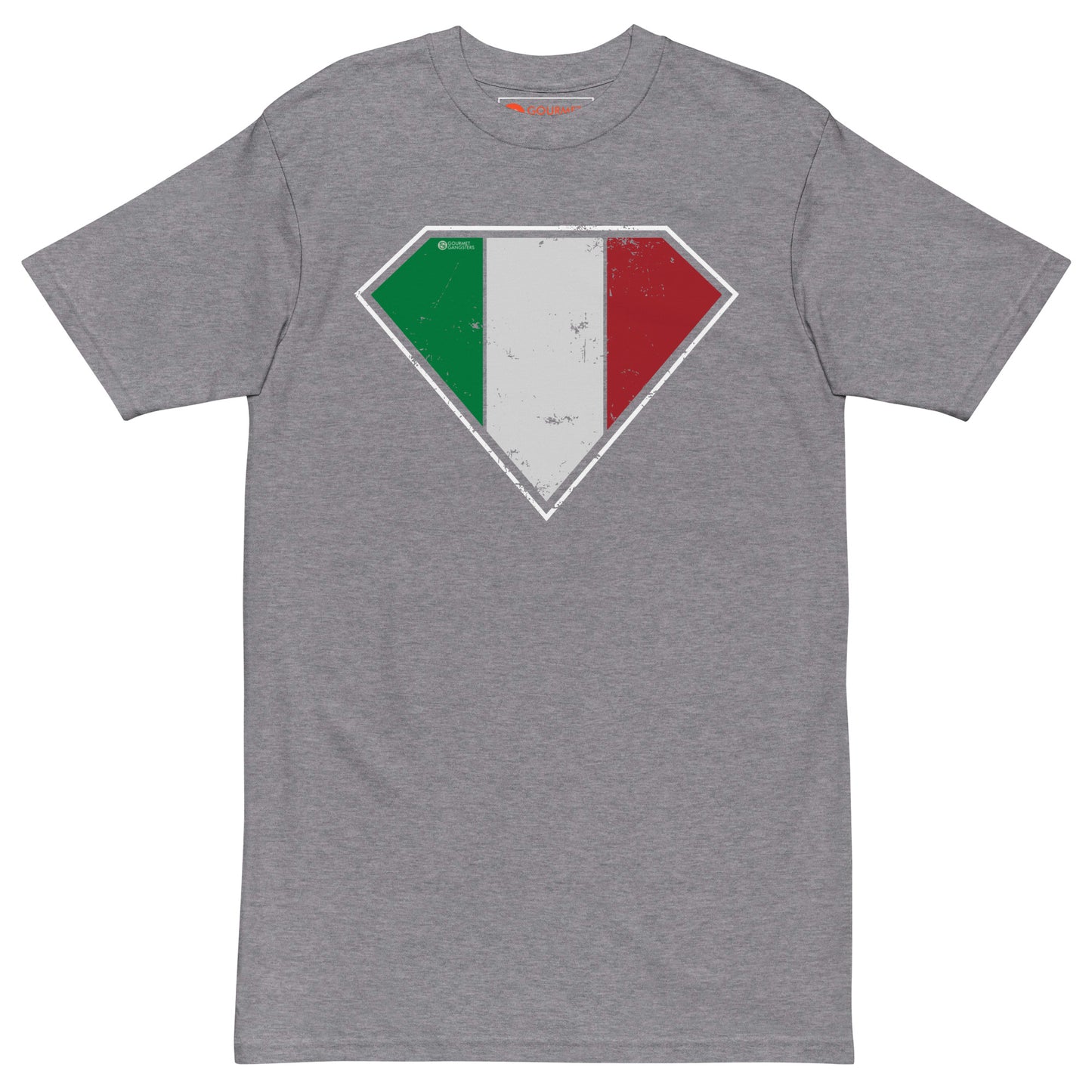 Italian American T-shirt - Superhero Logo pride