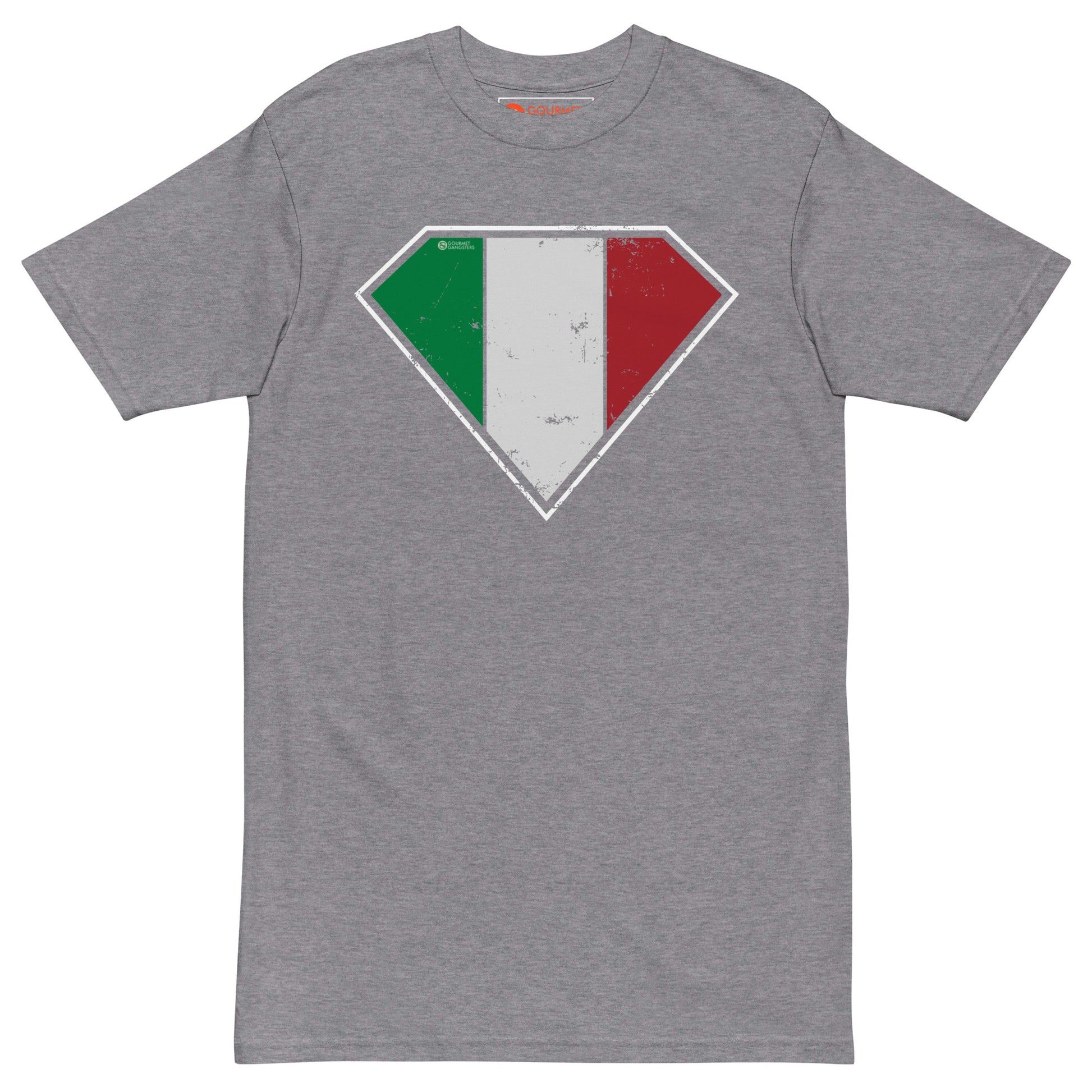 Italian American T-shirt - Superhero Logo pride