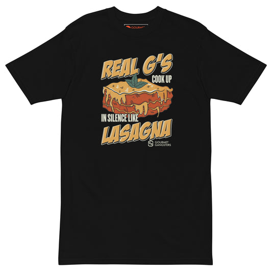 Real G's Cook in Silence Like Lasagna T-shirt front - Lil Wayne