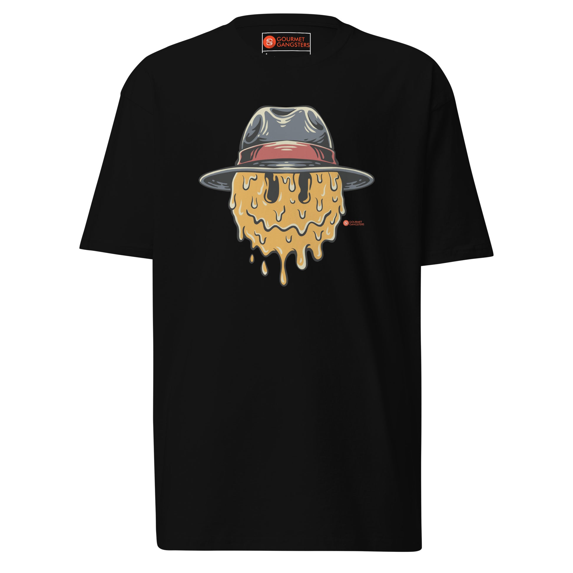 The Melting Mobster Face T-shirt front - Italian mafia