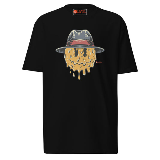 The Melting Mobster Face T-shirt front - Italian mafia