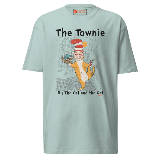 The Townie Cat and the Gat T-shirt front - Boston