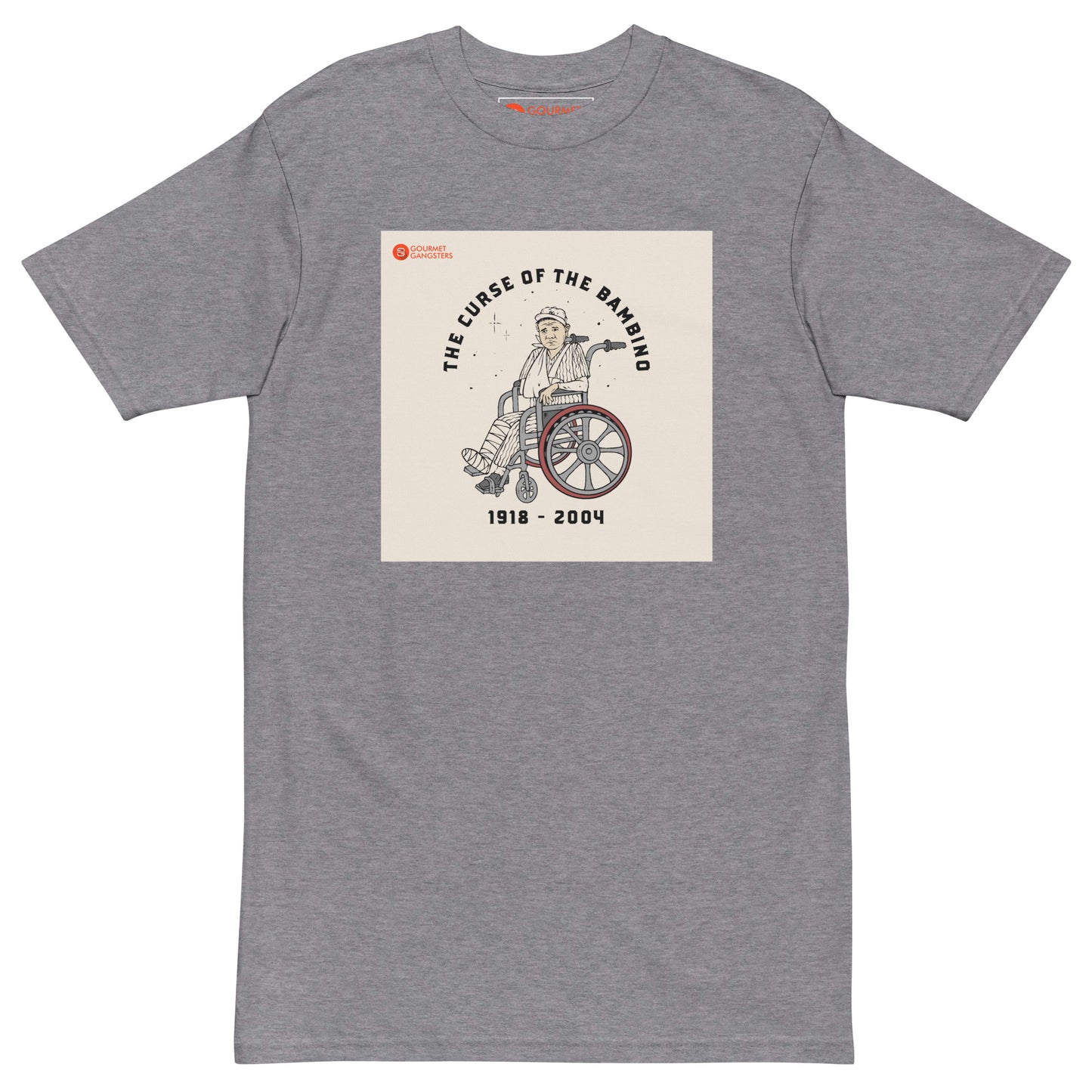 The Curse of the Bambino T-shirt front - Boston baseball