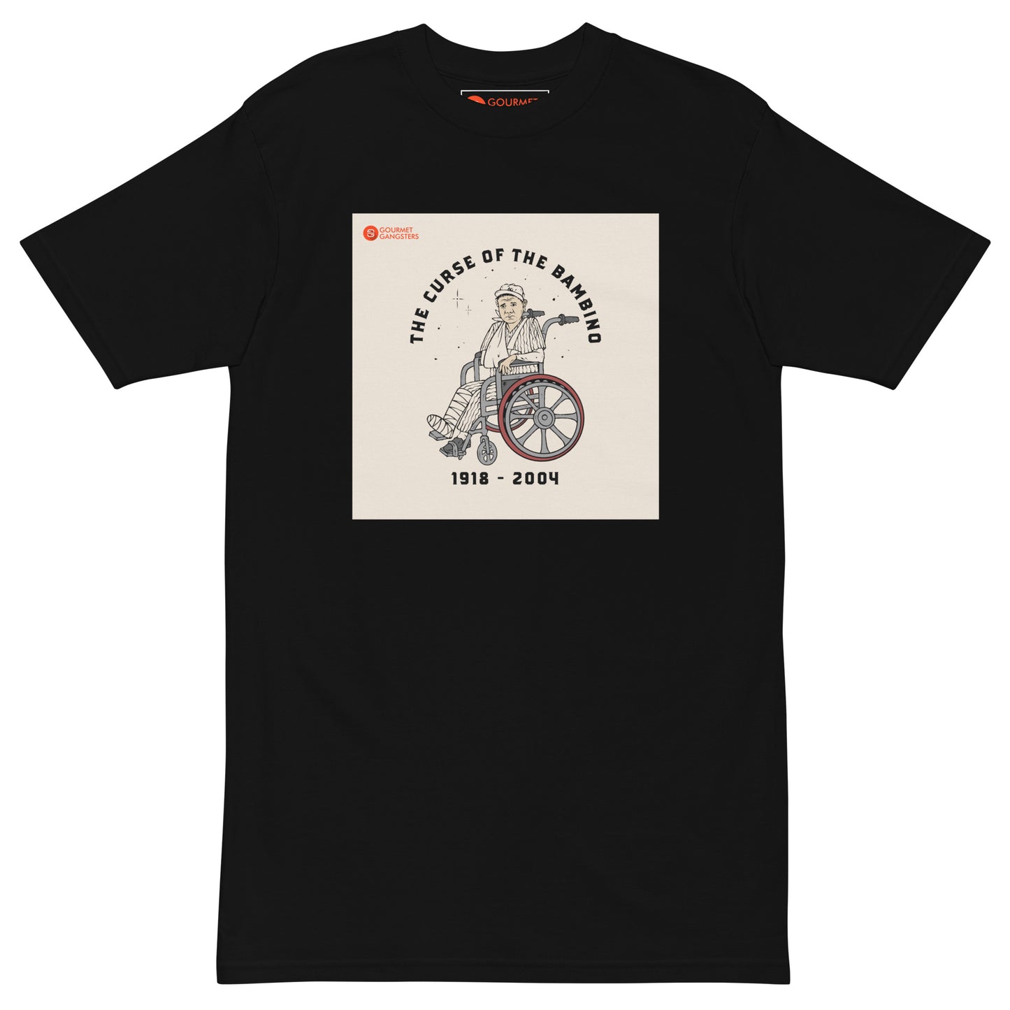 Boston baseball T-shirt mockup - Curse of Bambino