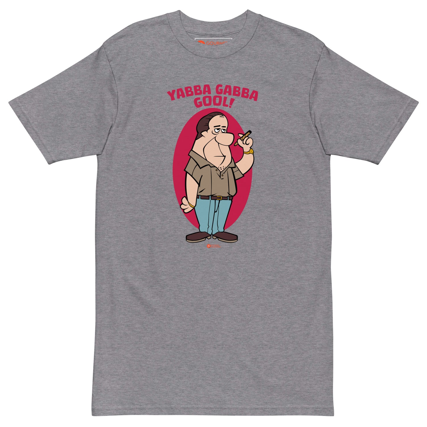 Tony Flintstoni Yabba Gabba Gool T-shirt front - Sopranos mashup