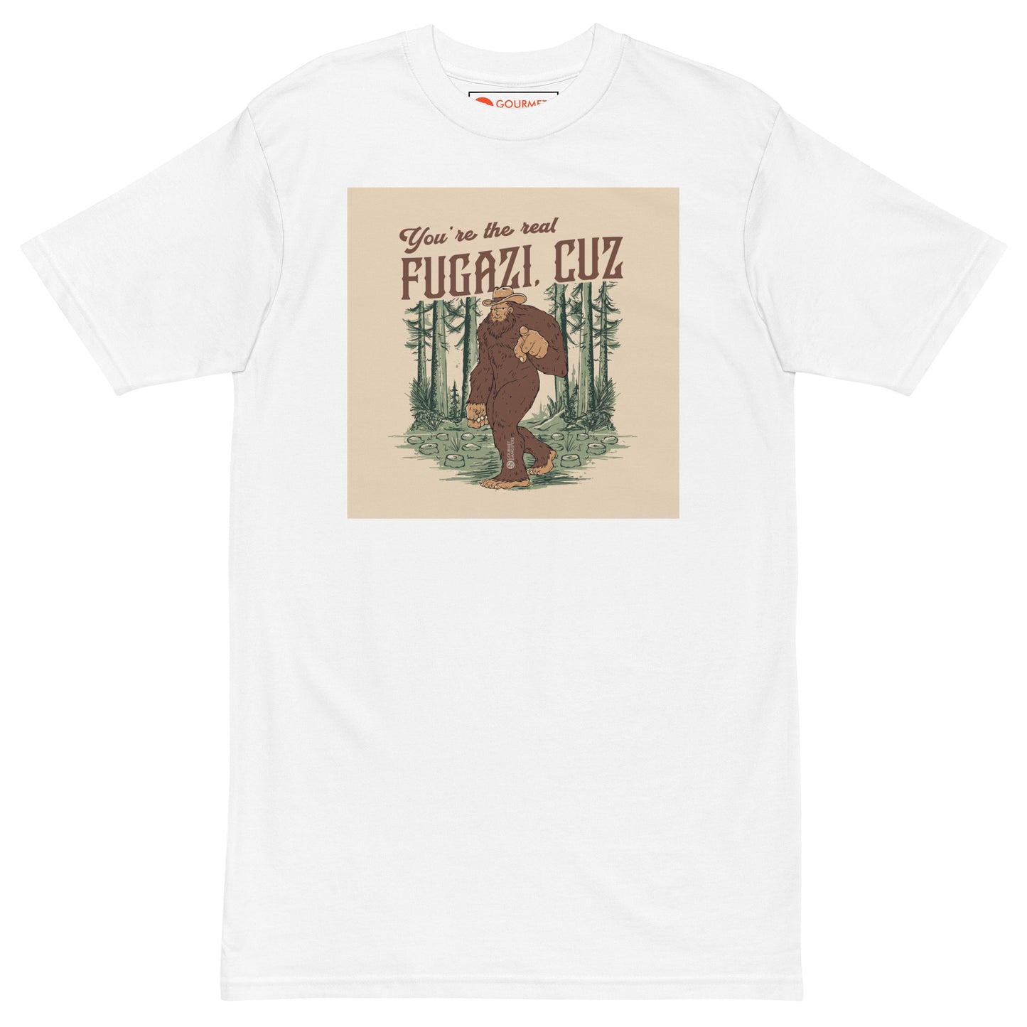 Italian American T-shirt mockup - Real Fugazi Cuz