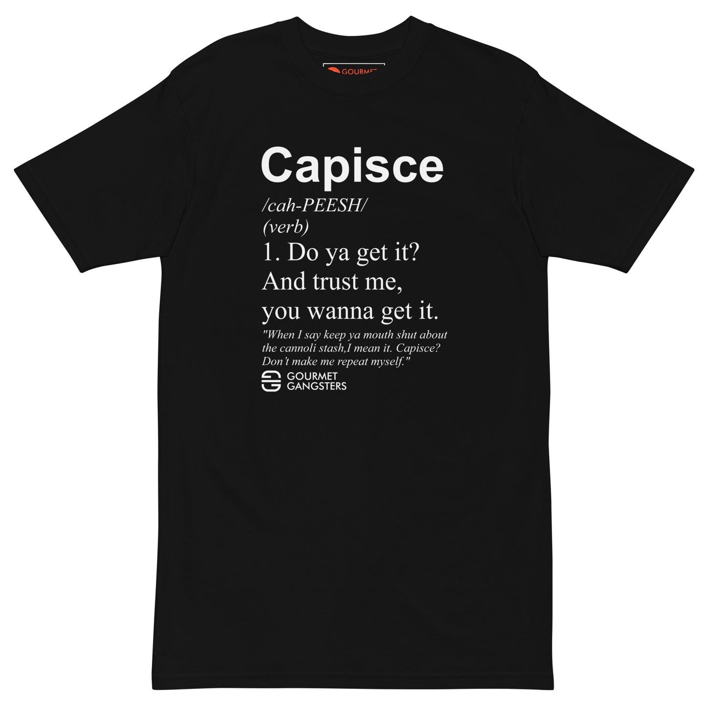 Capisce Definition T-shirt - Italian American pride