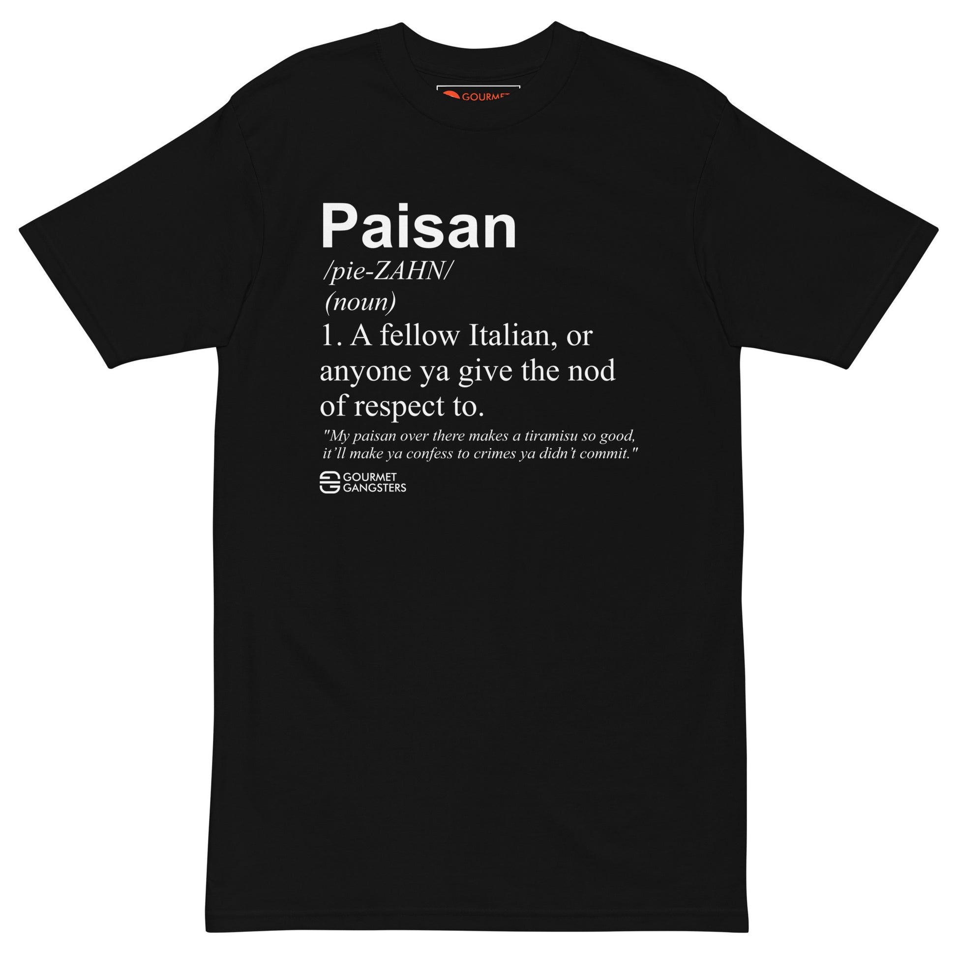 Paisan Definition T-shirt - Italian American pride