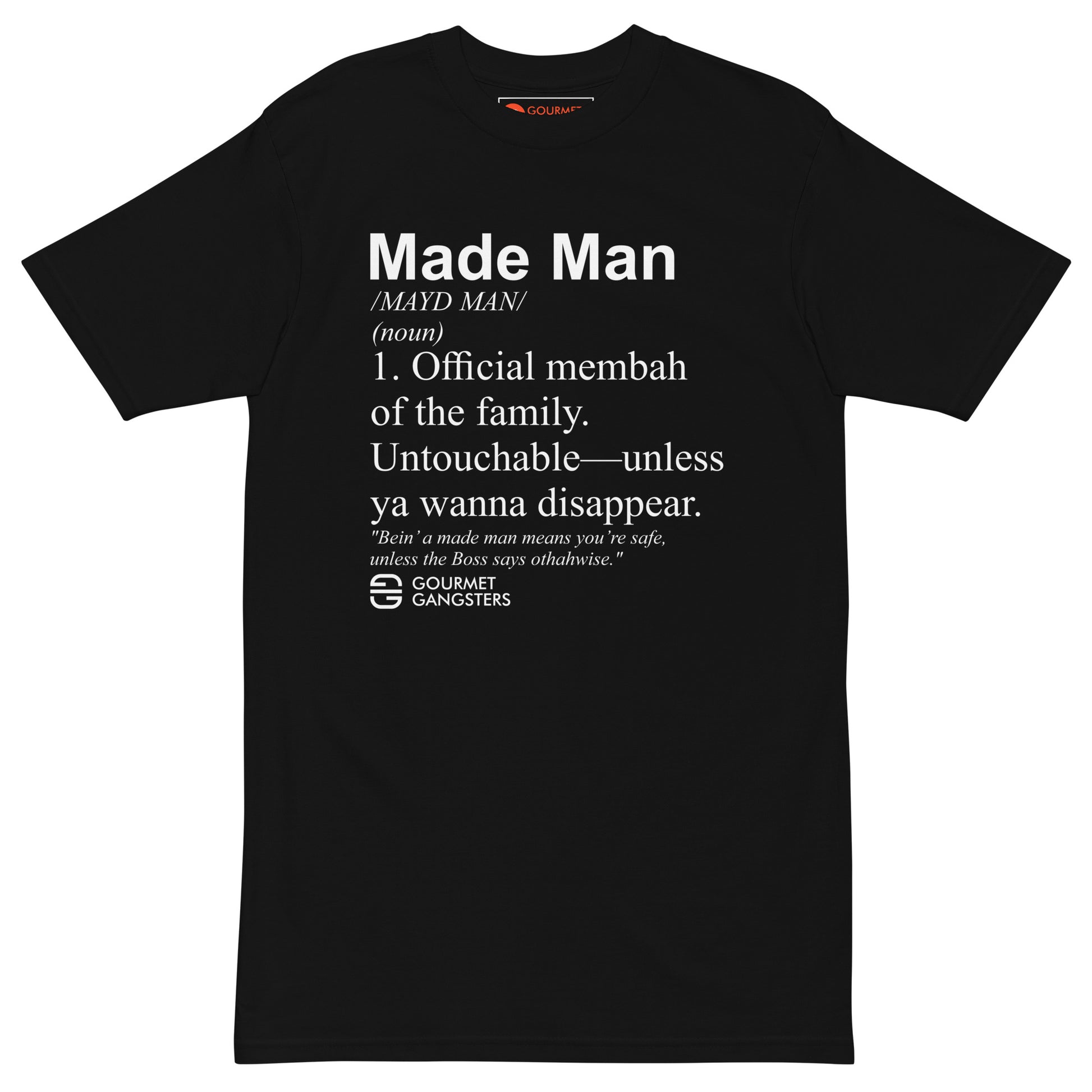 Made Man Definition T-shirt - Italian American pride