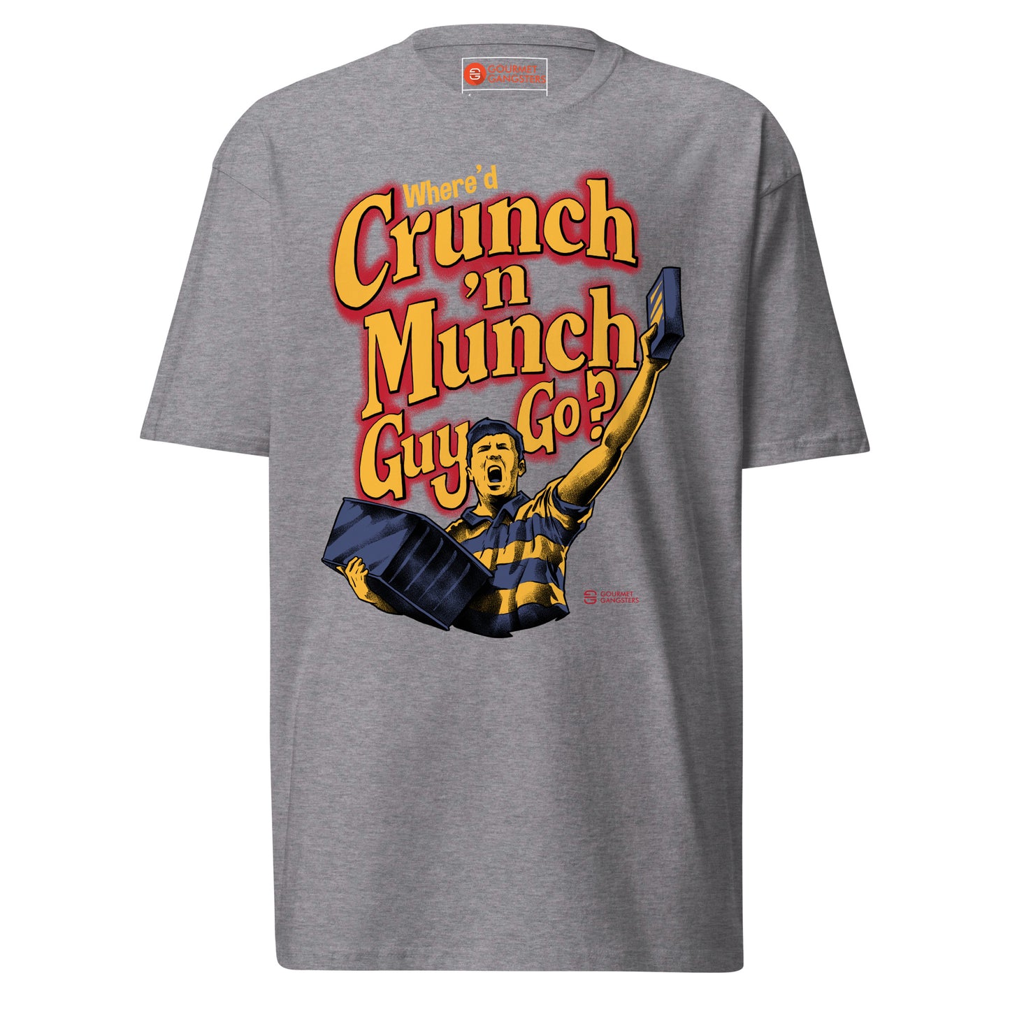 Crunch N Munch Guy T-shirt full - funny Boston sports fan