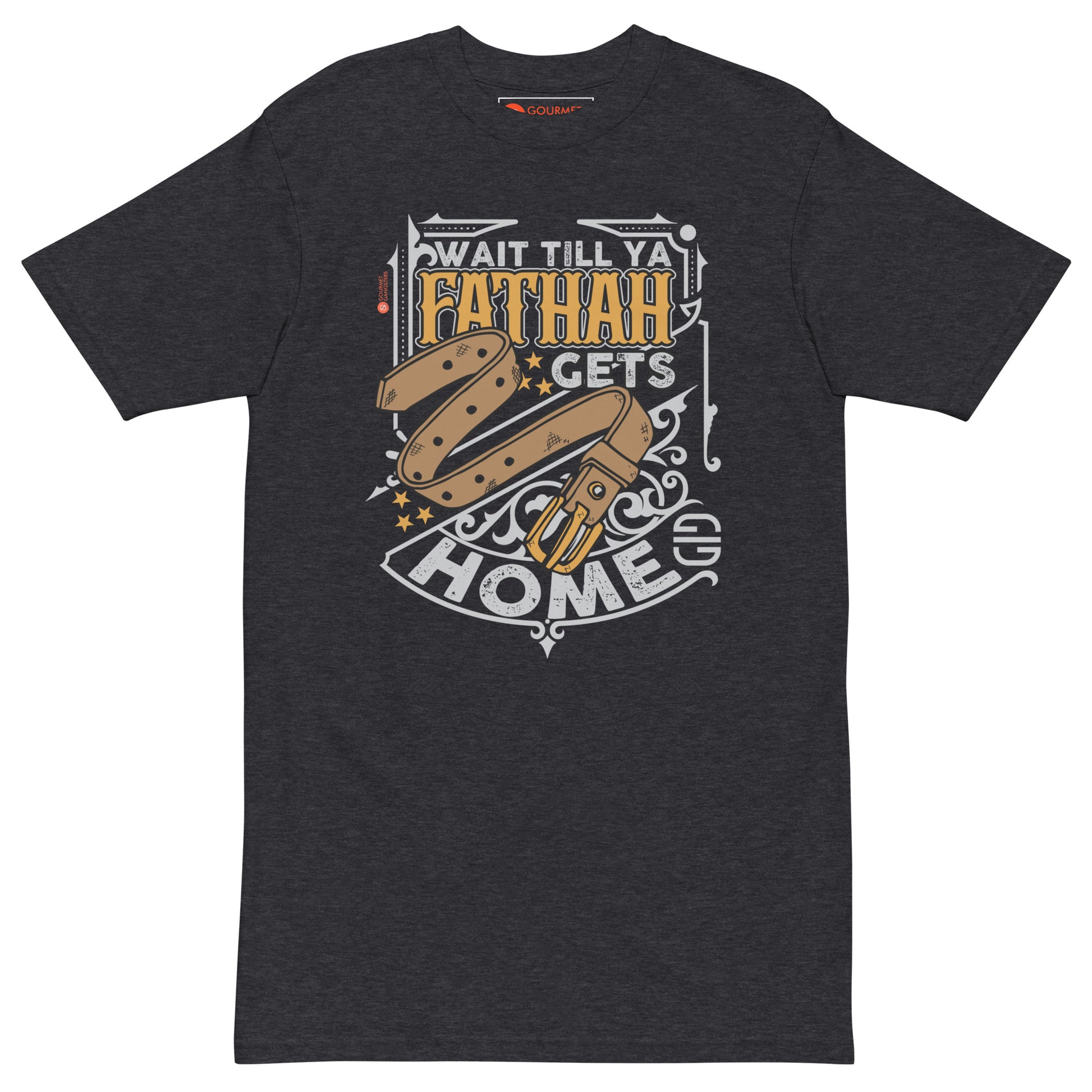 Boston accent T-shirt mockup - Wait Till Ya Fathah