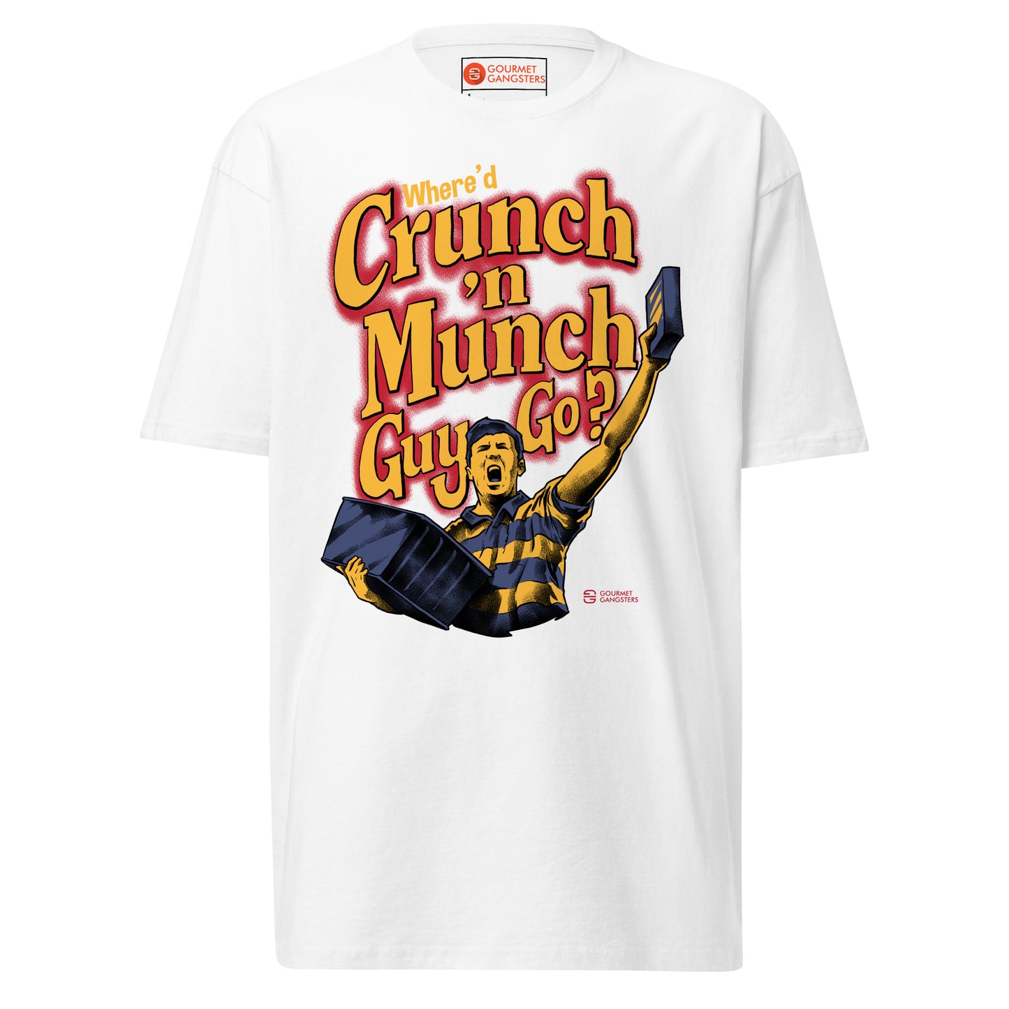 Where'd Crunch N Munch Guy Go T-shirt - funny Boston sports