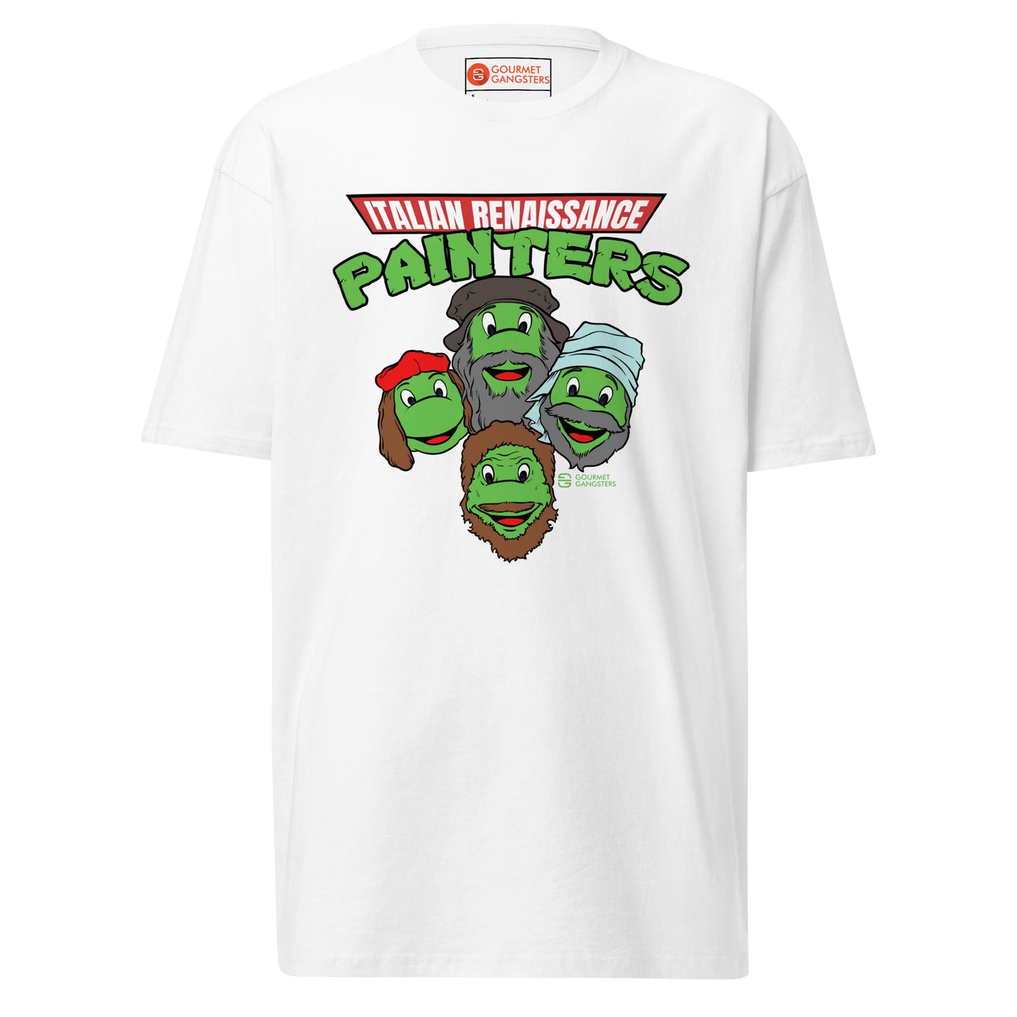 80s cartoon spoof T-shirt - Italian Renaissance Painters