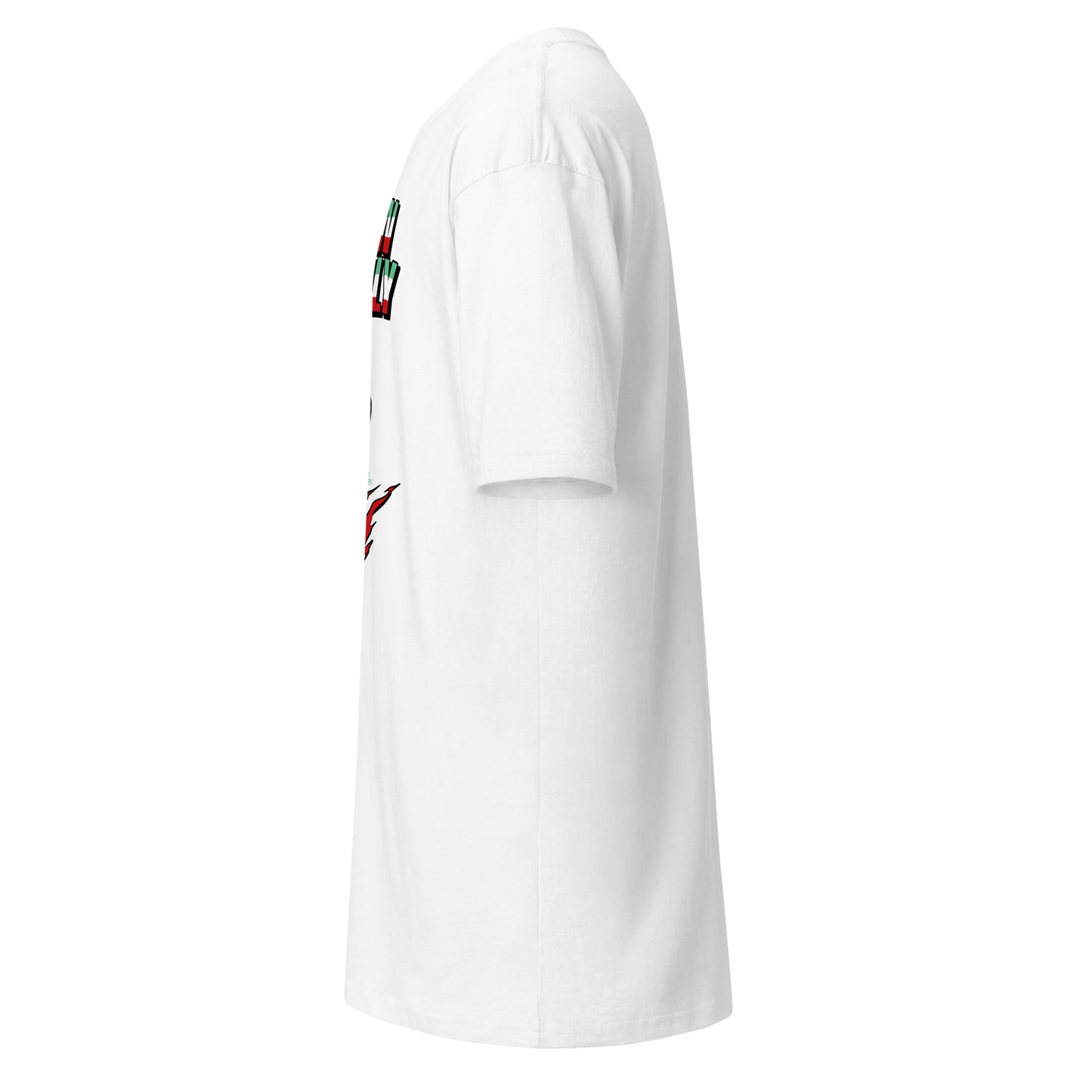 Superhero T-shirt detail - Captain Italy comic spoof