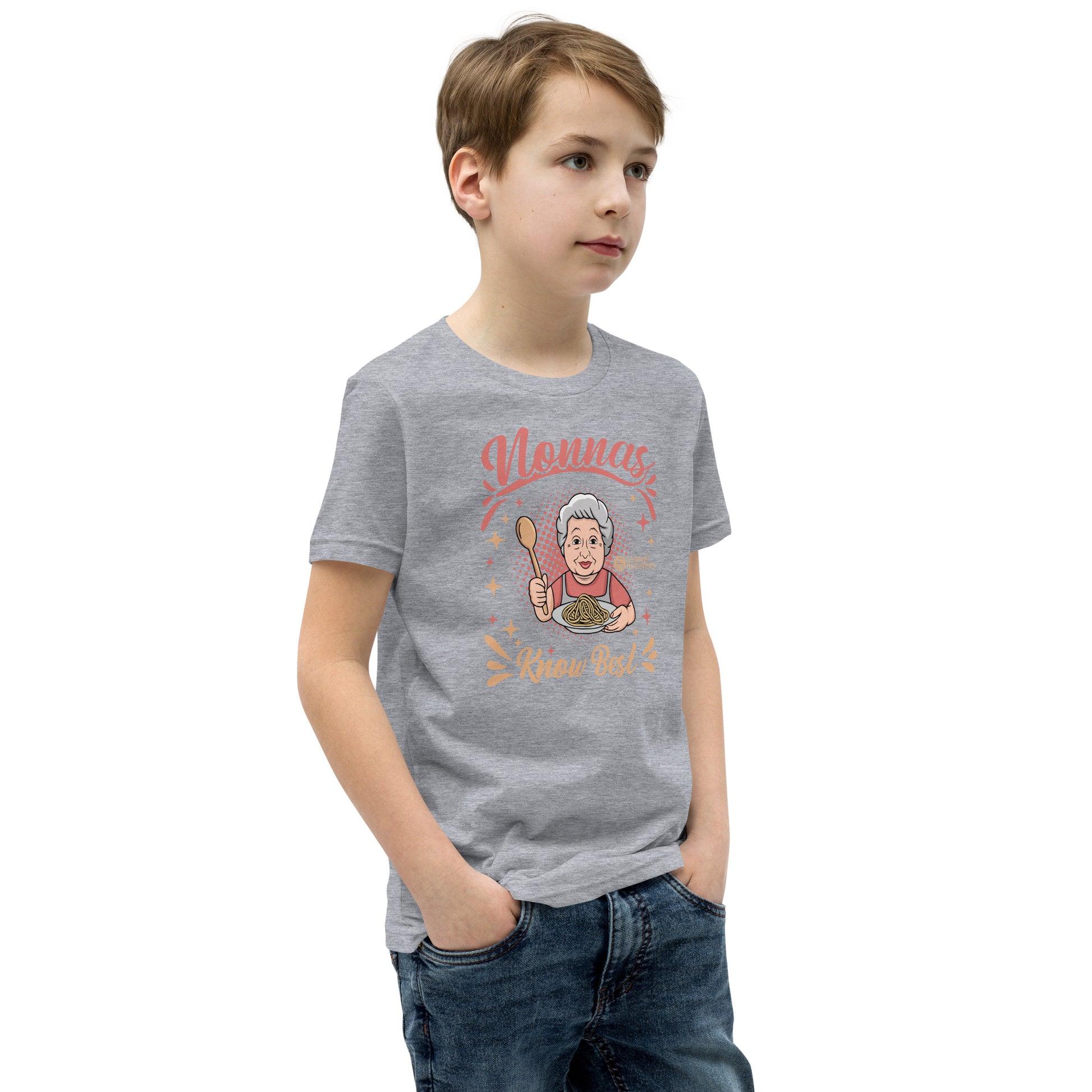 Nonnas Know Best kids tee olive - Italian American