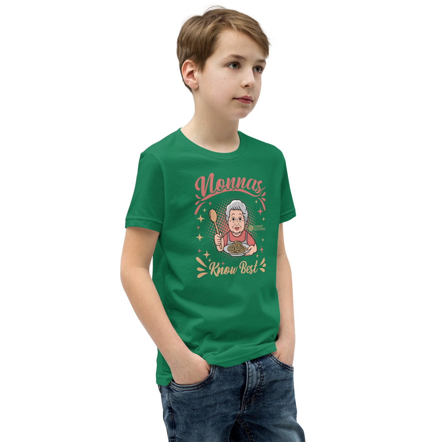 Nonnas Know Best kids shirt charcoal - Italian American