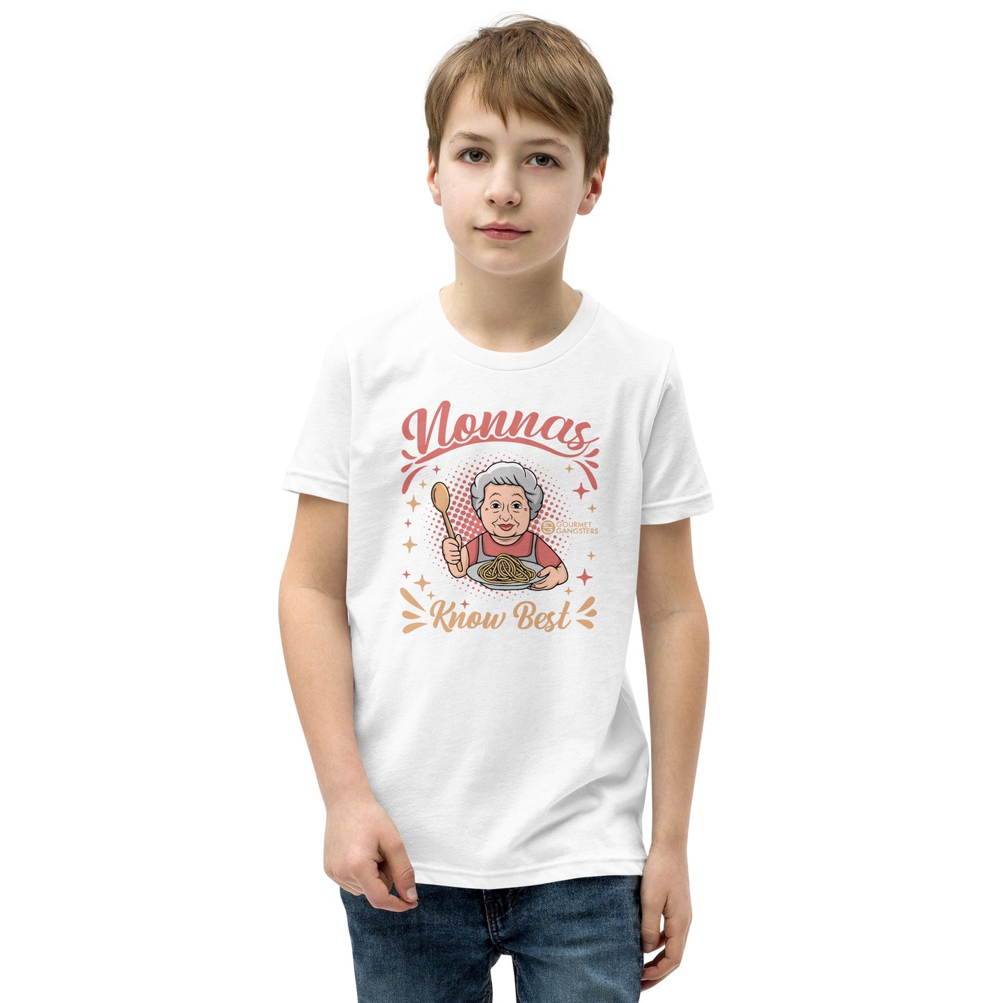 Kids Italian nonna tee navy - Nonnas Know Best pride